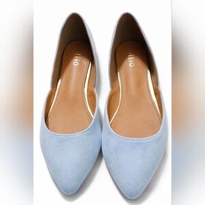 Ollio Women's Sky Blue Flats